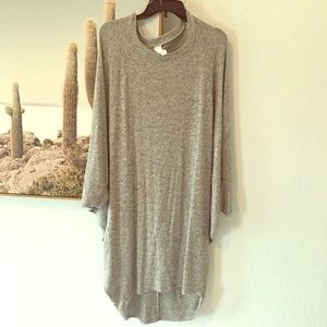 Grey cocoon sweater dress